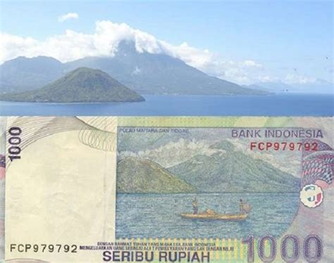 gunung di uang seribu